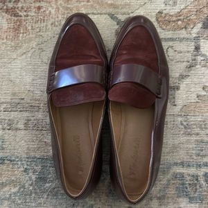 Madewell maroon loafers, sz 7.5